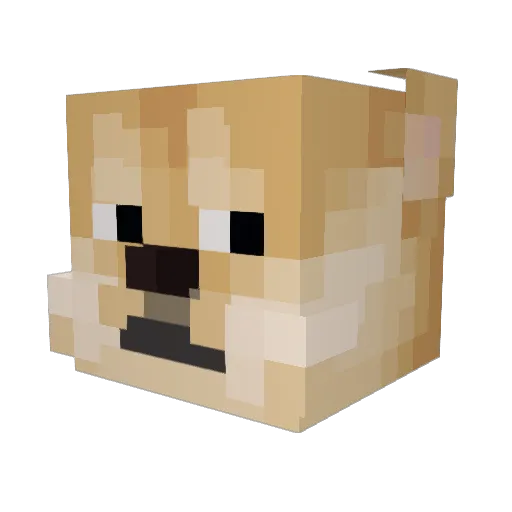 BlackWatermalon Minecraft avatar head, 3D render