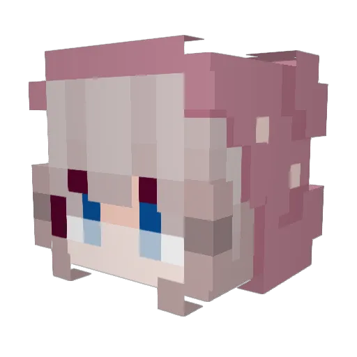 BlackWidowSSK Minecraft avatar head, 3D render