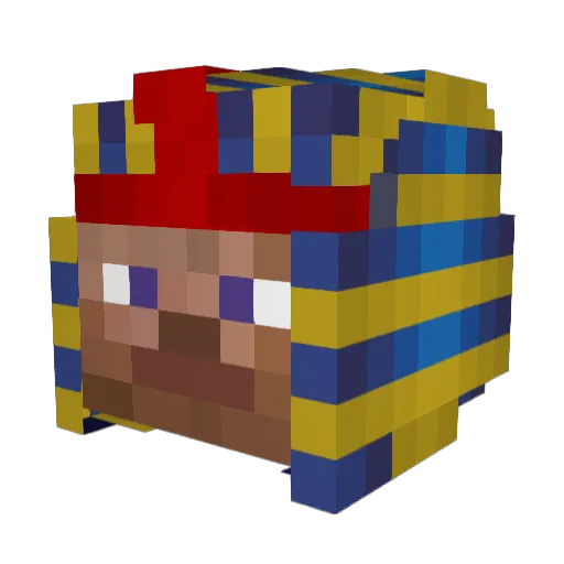 BlackWolf35 Minecraft avatar head, 3D render