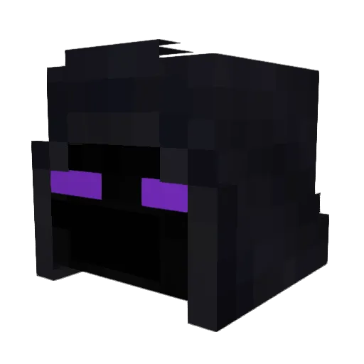 BlackWolfMike Minecraft avatar head, 3D render