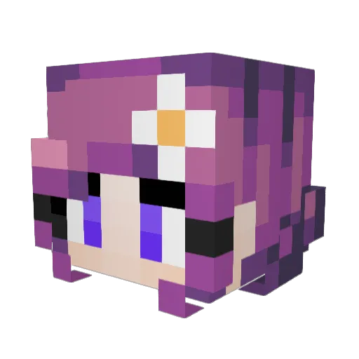BlackWord55 Minecraft avatar head, 3D render