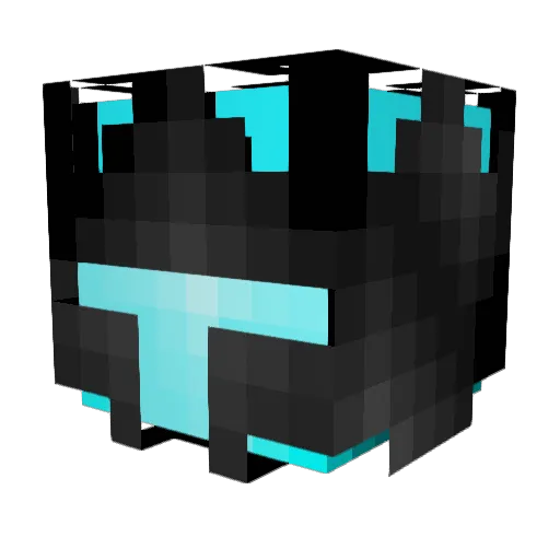 BlackWyrm11 Minecraft avatar head, 3D render