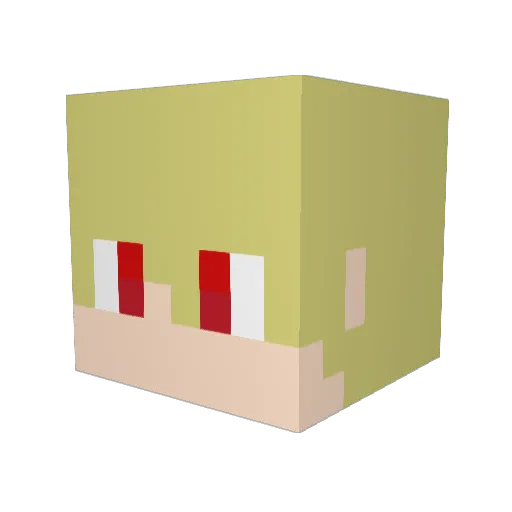 Black_Angel1029 Minecraft avatar head, 3D render