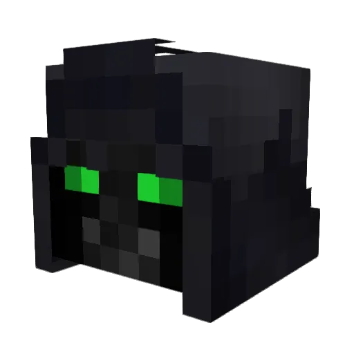 Black_Ase Minecraft avatar head, 3D render