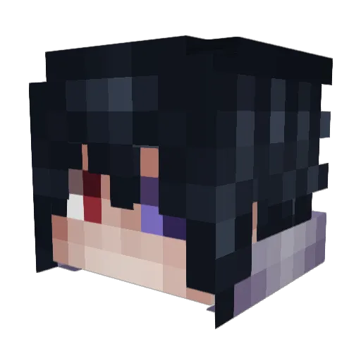 Black_Cat_SW Minecraft avatar head, 3D render