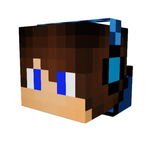 Black_DRAGONS606 Minecraft avatar head, 3D render