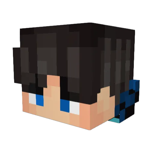 Black_Daisy Minecraft avatar head, 3D render