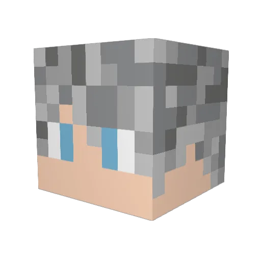 Black_Dan Minecraft avatar head, 3D render
