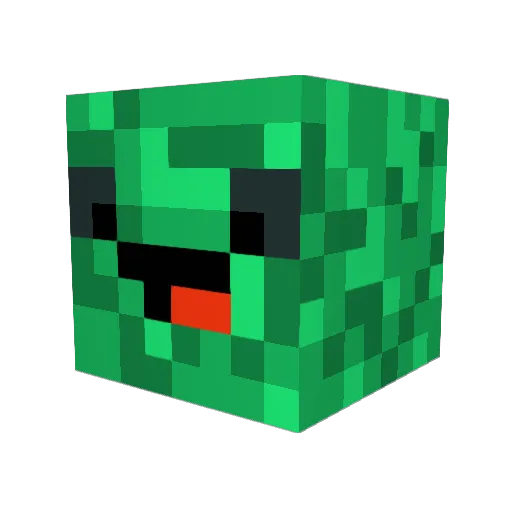 Black_Heskey Minecraft avatar head, 3D render
