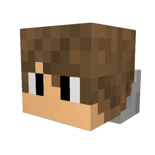 Black_Jack007 Minecraft avatar head, 3D render