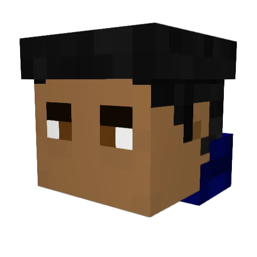 Black_Jesus645 Minecraft avatar head, 3D render