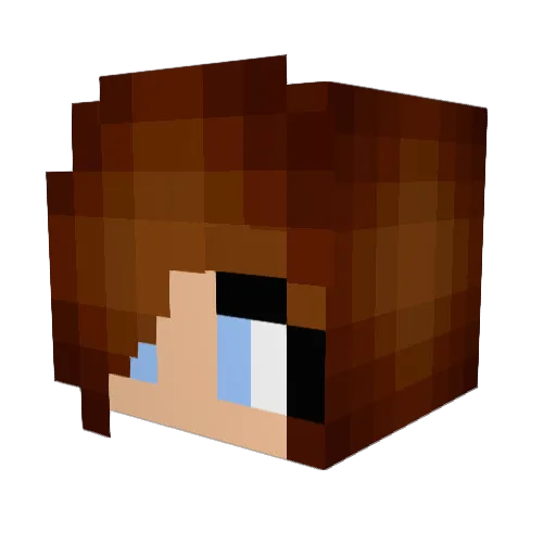 Black_Kitty13 Minecraft avatar head, 3D render