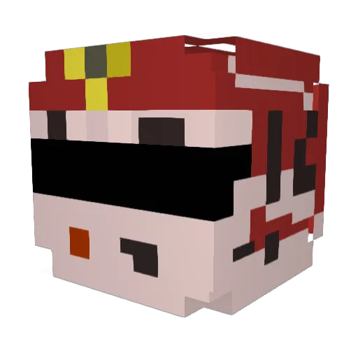 Black_Knight665 Minecraft avatar head, 3D render