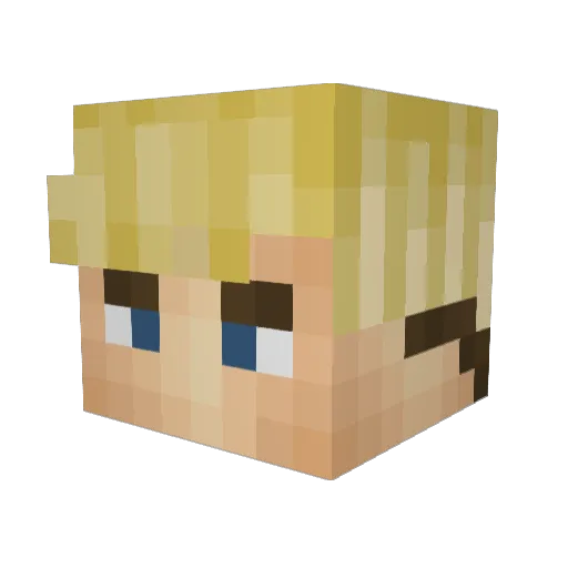 Black_Lab Minecraft avatar head, 3D render