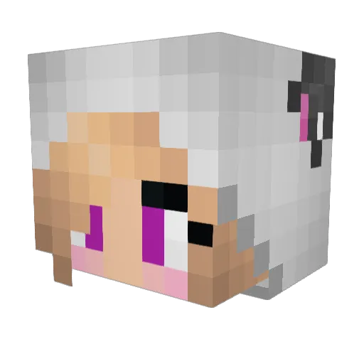 Black_Life Minecraft avatar head, 3D render