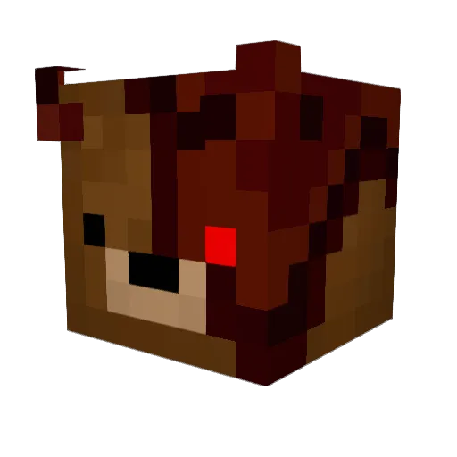 Black_Lightning Minecraft avatar head, 3D render