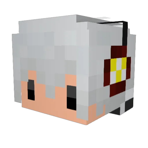 Black_Mayor Minecraft avatar head, 3D render