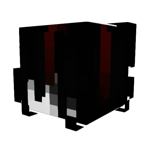 Black_One_StaRR Minecraft avatar head, 3D render