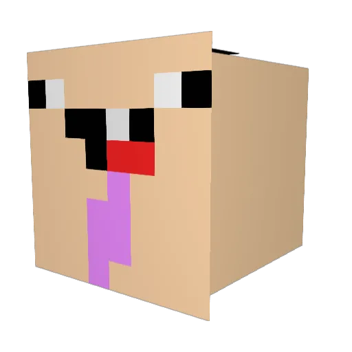 Black_Person1 Minecraft avatar head, 3D render