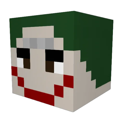 Black_Reaper66 Minecraft avatar head, 3D render
