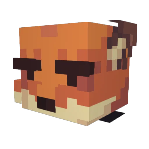 Black_Ruler Minecraft avatar head, 3D render