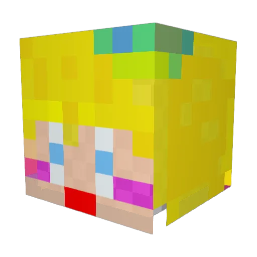 Black_StoneH Minecraft avatar head, 3D render
