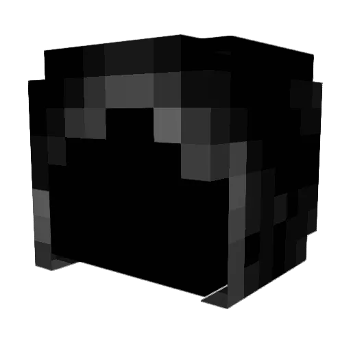 Black_Switch Minecraft avatar head, 3D render