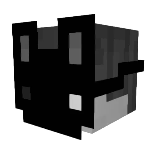 Black_Tobala Minecraft avatar head, 3D render