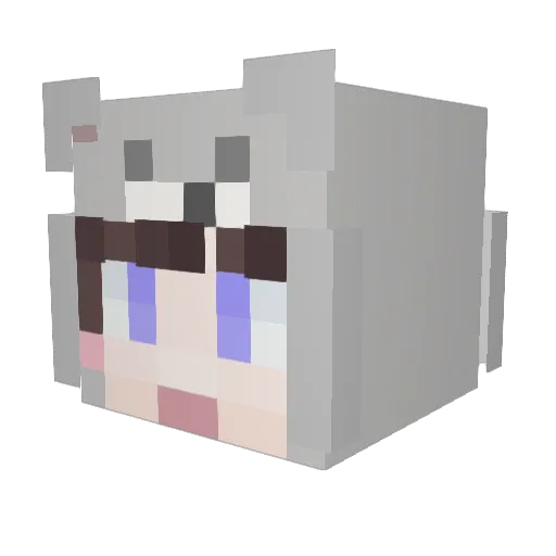 Black_Zero894 Minecraft avatar head, 3D render