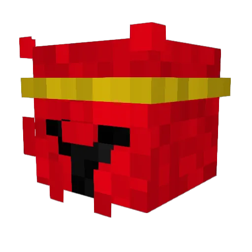Black_ZeroZ Minecraft avatar head, 3D render