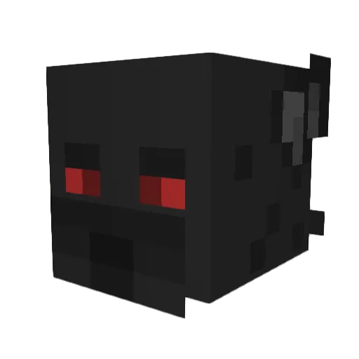 Black__Dog Minecraft avatar head, 3D render