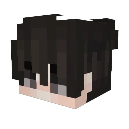 Black_andy_123 Minecraft avatar head, 3D render