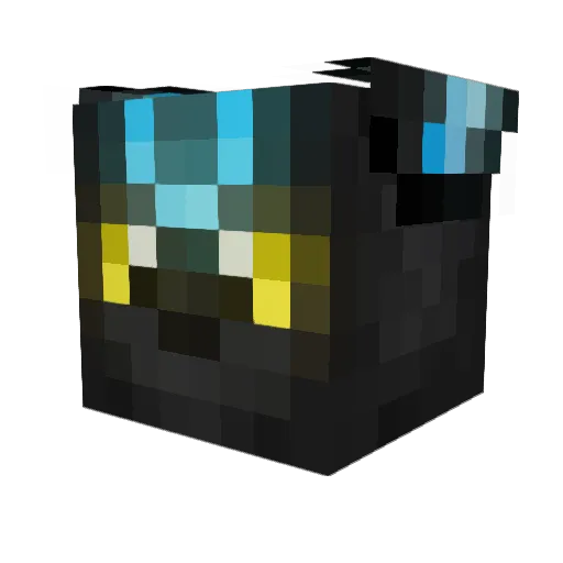Black_da_wolfi Minecraft avatar head, 3D render