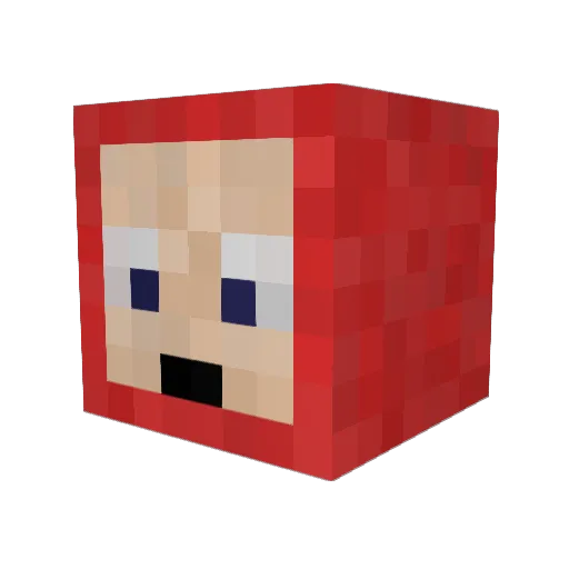 Black_dust_2 Minecraft avatar head, 3D render