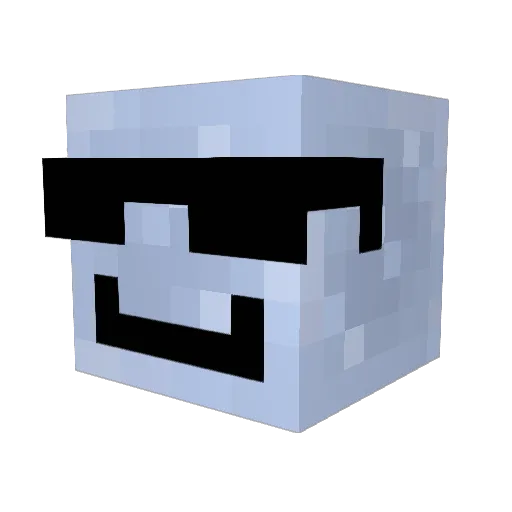 Blackalpha08 Minecraft avatar head, 3D render