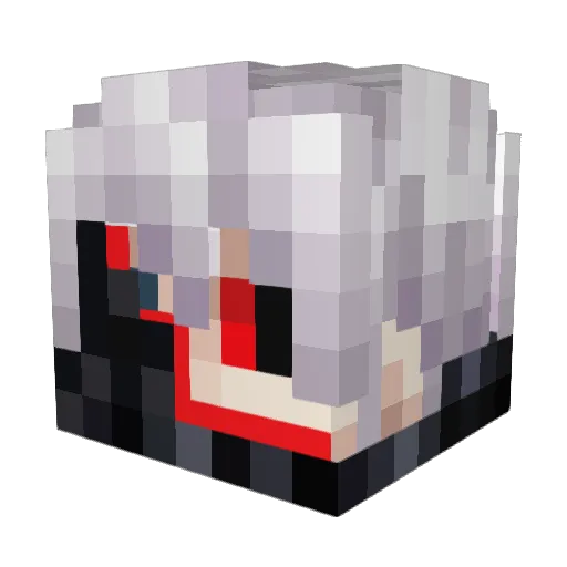 BlackandMild38 Minecraft avatar head, 3D render