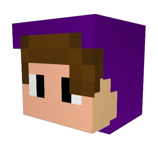 BlackanqelEmir Minecraft avatar head, 3D render