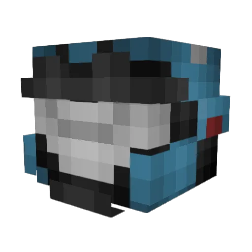 Blackarrow76 Minecraft avatar head, 3D render