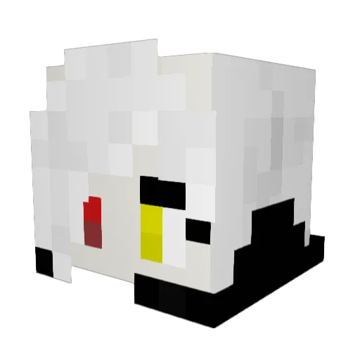 Blackbeacon Minecraft avatar head, 3D render
