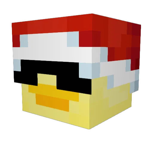Blackbelt697700 Minecraft avatar head, 3D render