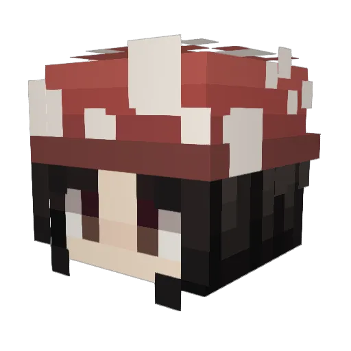 Blackblad33 Minecraft avatar head, 3D render