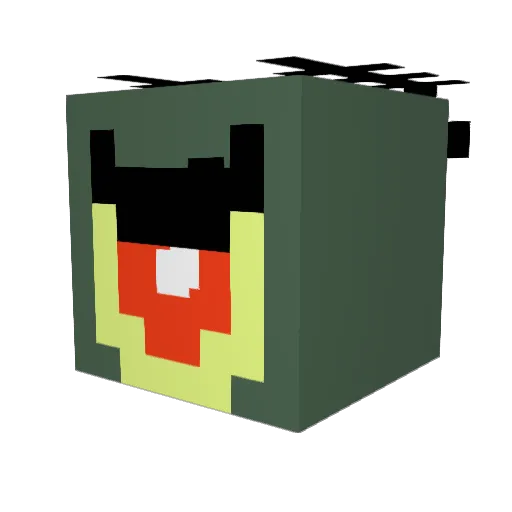 Blackdead49 Minecraft avatar head, 3D render