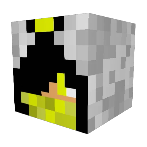 Blackdeath2003 Minecraft avatar head, 3D render