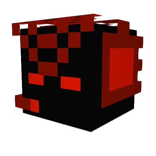 Blackdraco1983 Minecraft avatar head, 3D render