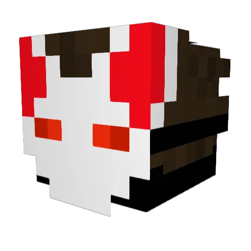 Blackdragon4322 Minecraft avatar head, 3D render