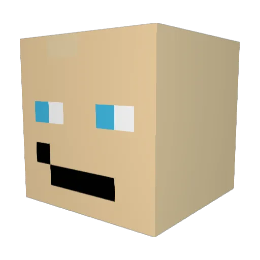 Blackdragon6227 Minecraft avatar head, 3D render