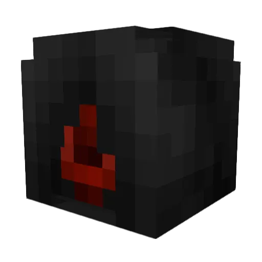 Blackdric Minecraft avatar head, 3D render