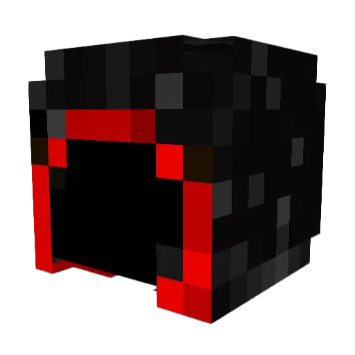 BlackendAngel Minecraft avatar head, 3D render