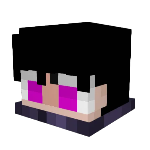 Blackender14 Minecraft avatar head, 3D render