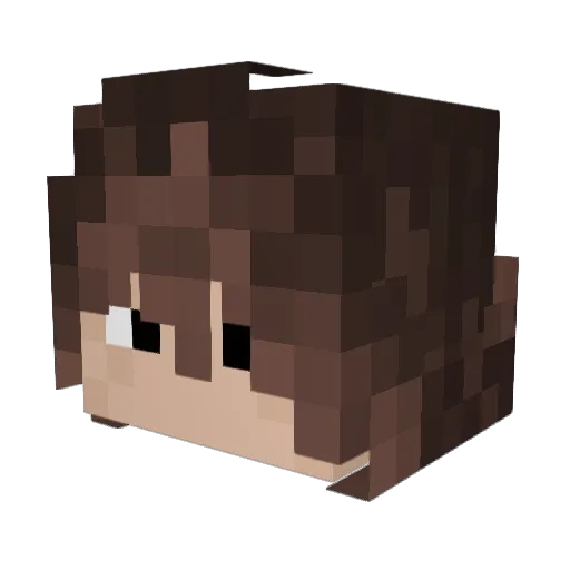BlackestGhost Minecraft avatar head, 3D render